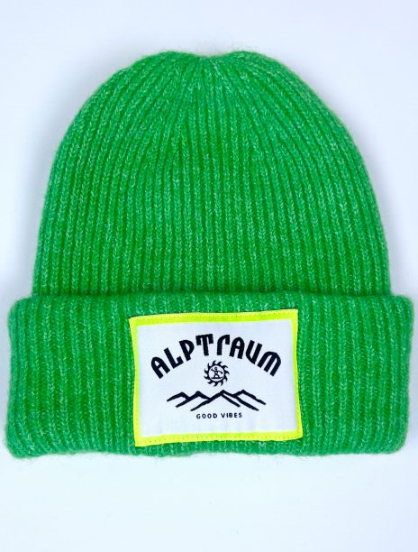 beanie-Flauschi-Good-Vibes-green