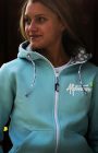 woman sweatjacke SIGN hellblau