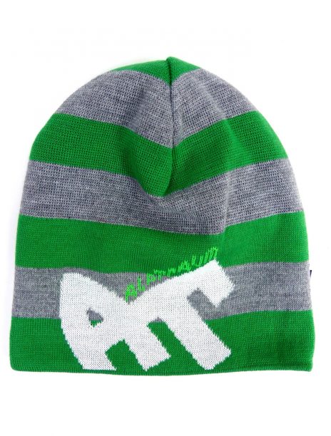 Beanie Blockstripe Sock Green Grey