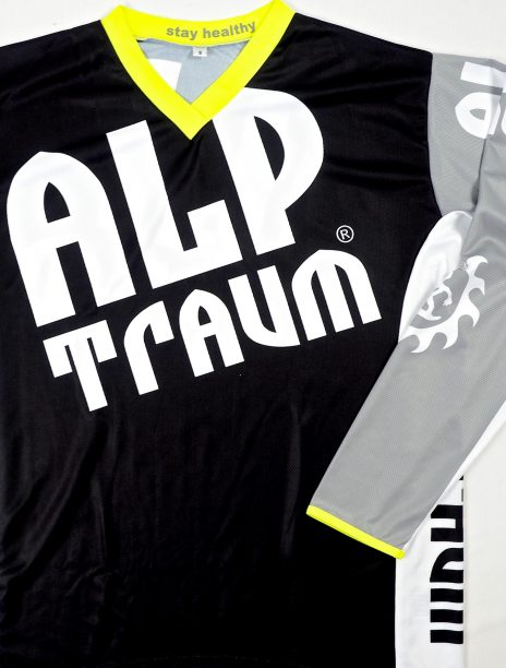 Freeride Trikot Langarm HiFi Black Grey