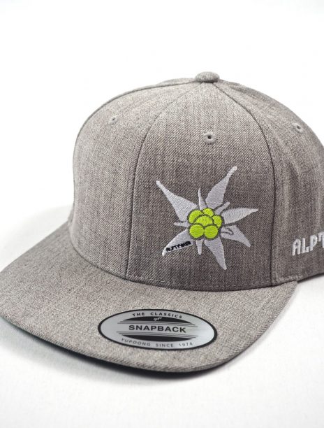 Snapback Cap Edelweiß Grey Neon Yellow