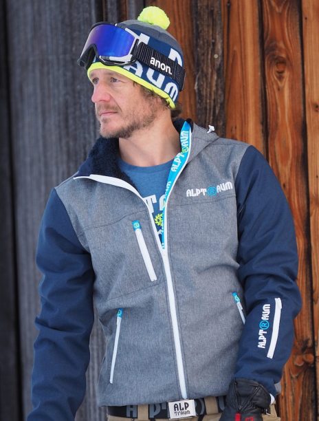 Men Softshell Teddy grey-navy Lucky Sunset